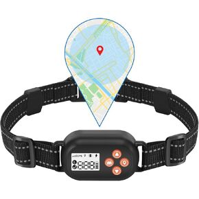 GPS Wireless Dog Fence, Pet Electric Containment System, IPX6 Waterproof/Rechargeable Collar, Beep/Vibration/Shock Correction Mode, for Dogs Over 10 Lbs