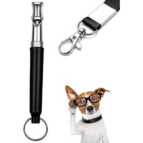Dog Whistle,Dog Whistle to Stop Barking Neighbors Dog,Adjustable Ultrasonic Silent Dog Training Whistles(Black)