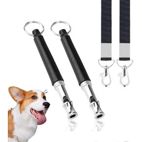 Dog Whistle 2 Packs, Dog Whistle to Stop Barking Neighbors Dog, Adjustable Ultrasonic Silent Dog Whistle, Dog Training Whistles