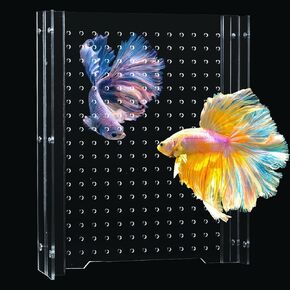 Acrylic Fish Tank Divider,Aquarium Divider Fit for 15 Gallon/ 20 Gallon Long Tank,Adjustment Clear Fish Tank Separator Set with Suction Cups(15gal/20gal Long)