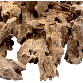 18.1 Pounds Natural Dragon Stones for Aquascaping Terrariums,Aquarium Dragon Ohko Rock (2.1 to 7.2 inch)
