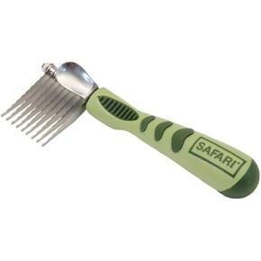 Coastal Pet Safari Dog De-Matting Comb - Serrated Stainless Steel Grooming Tool for Dogs with Medium to Long Hair - Keeps Coats Smooth & Soft - One Size