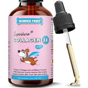 Premium Collagen for Dogs – Skin & Coat Supplement for Dogs, Hip & Joint Support – Liquid Collagen for Dogs with Hyaluronic Acid –Types 1, 2 & 3 Collagen for Dogs – Daily Collagen For Dogs Made in USA