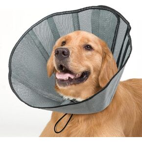 Soft Dog Cone Collar for Extra Large Dogs, Dog Cone Alternative After Surgery, Adjustable Protective Pet Recovery Collar, Lightweight Rounded Collar to Stop Licking