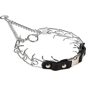 Herm Sprenger Prong Collar for Dogs Training – Quick Release Buckle & Swivel Ring for Easy Use – Made of Durable Chrome Plated Stainless Steel in Germany– 2.25mm Prongs for Small Dogs with 14-19" Neck