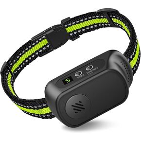 Rechargeable Dog Bark Collar with Beep Vibration and Shock,Anti Barking Collar for Small Medium Large Dogs, Humane Dog Training Device with 5 Adjustable Sensitivity Levels