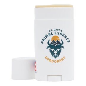 Dr. Dave's Primal Essence Extra Strength Tallow Deodorant - Aluminum-Free with Baking Soda, Beeswax, Coconut Oil and Mango Butter - Sweet Orange and Bergamot