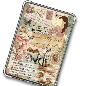إدراج غطاء خلفي واضح لـ Kindle | إدراج Kindle لحالة واضحة | Booktok Bookish Kindle Decor | ملصق حالة Kindle إدراج | هدايا كتاب للنساء (Kindle Paperwhite 12th Generation)