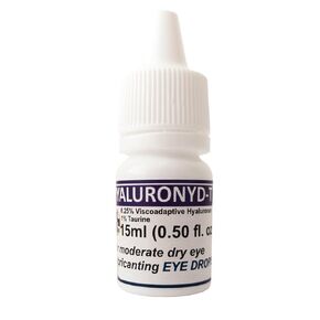 Lubricating Gel Eye Drops 15ml With Hyaluronic Acid 0.25% & Taurine For Pets Cat&Dog Moisturizer Soothes Dryness And Irritation & Itchy, Daily Use To Relieve Dry Eyes, Artificial Tears