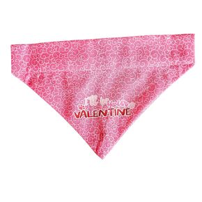 I'll be your valentine Over the Collar Dog Bandana That Slips onto Their Existing Collar Size (Extra Small)