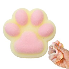 Taba Taba Squishy Paw Cat Paw Squeeze Toy & Rainbow Stars Squeeze Teddy Bear اللطيف ، والتوتر Cat Paw Squishy ، هدايا راحة القلق الناعمة مع العبوة (Cat Paw-pink)