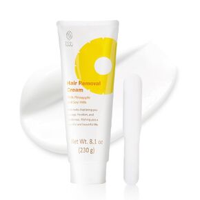 Hair Removal Cream with Pineapple and Soymilk, Made in Japan, 8.1 OZ
