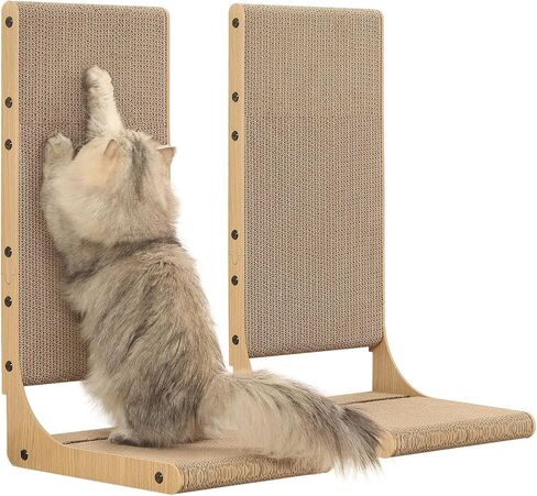 Zakkart 2-Pack L-Shaped Cat Scratching Board, Cardboard, 25.6" Tall (L) in Saudi Arabia