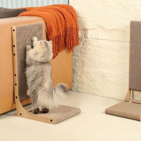 Zakkart 2-Pack L-Shaped Cat Scratching Board, Cardboard, 25.6" Tall (L) in Saudi Arabia