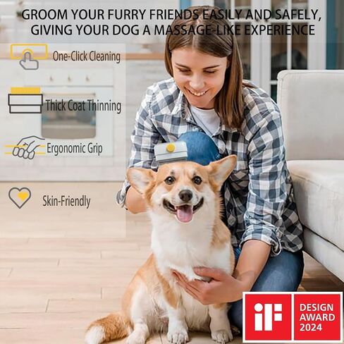 فرشاة Cat & Dog للتسلق ، فرشاة Cat and Dog Deseshedding للشعر القصير والطويل ، فرشاة الأليفة ، أدوات سفك الكلاب ، أداة الاستمالة الفعالة للاستخدام الداخلي والسفر in Saudi Arabia