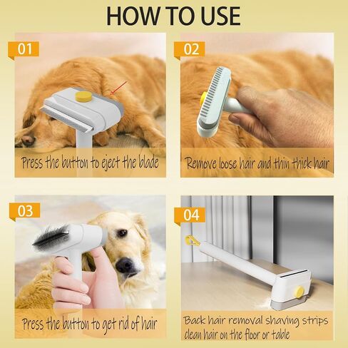 فرشاة Cat & Dog للتسلق ، فرشاة Cat and Dog Deseshedding للشعر القصير والطويل ، فرشاة الأليفة ، أدوات سفك الكلاب ، أداة الاستمالة الفعالة للاستخدام الداخلي والسفر in Saudi Arabia