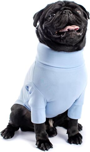 Dog Shirt, Pima Cotton Long Sleeve, Dog Shirts for Small, Medium, Large Dogs, Lightweight, Allergy Free, Shedding Resistant, Dog T-Shirt, XS-XL (X-Large, Sky Blue) in Saudi Arabia