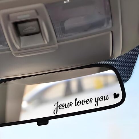 3 x Hello Beautiful Car Mirror Decal, Holographic Affirmation Sticker, Rearview Mirror Decal, Holographic Tumbler Sticker, Water Bottle Stickers, Vinyl Tumbler Decal Valentine's Day Gifts in Saudi Arabia
