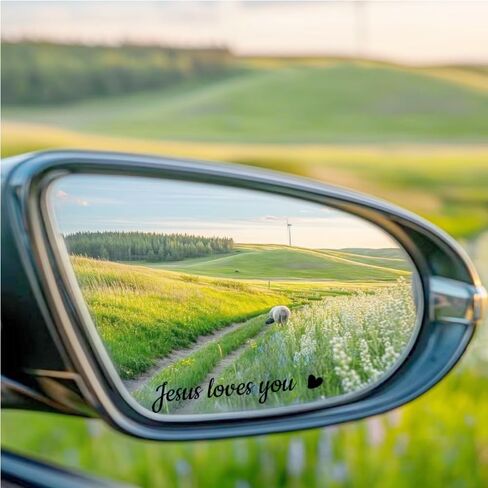 3 x Hello Beautiful Car Mirror Decal, Holographic Affirmation Sticker, Rearview Mirror Decal, Holographic Tumbler Sticker, Water Bottle Stickers, Vinyl Tumbler Decal Valentine's Day Gifts in Saudi Arabia