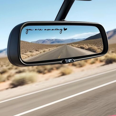4 x You Are Amazing Rearview Mirror Decal,Car Decal For Women,Rear View Mirror Sticker,Car Window Decal,Vanity Mirror Decal,Affirmation Sticker,Water Bottle Sticker,Car Mirror Sticker,Tumblers Sticker in Kuwait