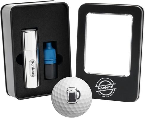 Golf Ball Stamp Kit, Beer Golf Ball Stamper, Self-Inking Golf Ball Stamp Markers, Reusable Golf Ball Marking Tool to Identify Golf Balls, Golfer Gift Golfing Accessories Set in Saudi Arabia