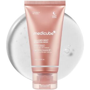 كولاجين Medicube بين عشية وضحاها التفاف قشر قبالة حزمة قناع الوجه - مرونة وترطيب رعاية ، يقلل من الترهل والبلاء - الكولاجين المائي للبشرة المتوهجة - العناية بالبشرة الكورية ، 2.53 fl.oz