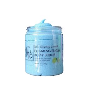 Blue Raspberry Lemonade Foaming Sugar Scrub | Whipped Body Scrub | Cleansing Scrub | Emulsified Scrub | Moisturizing Body Scrub| Exfoliation