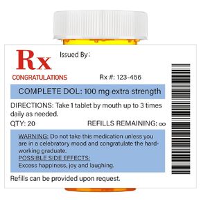 Kigeli 60 Pcs Nurse Doctor Graduation Favors Medication Pill Bottle Labels Pill Stickers Nursing Graduation Party Supplies Registered Nurse Graduation Gift for Nursing School College Pharmd