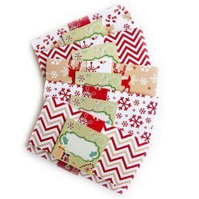 Classic Christmas Holiday Gift Card or Money Holders - Premium Check Cash Envelopes - Set of 10