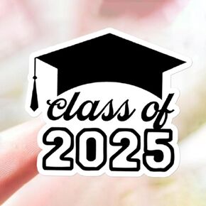 120 Pcs SENIOR 2025 Custom Shaped Stickers - Class of 2025 Decals, Seniors 2025 Gift Stickers, Cute & Fun School Stickers for Graduation Party Decorations