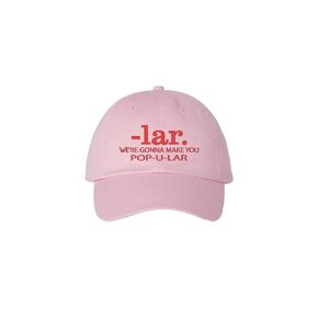 Popular We're Gonna Make You Popular - Wicked Themed Pink Embroidered Dad Hat