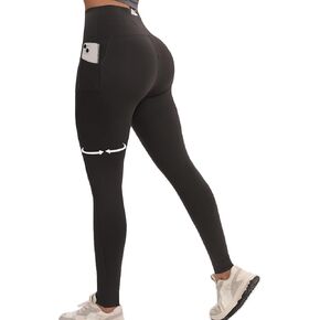 Curvphilo Women's Shapewear Leggings Yoga Pants Butt Lifting Seamless High Waist Tummy Control Stretchy Compression Pants