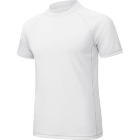 MAGCOMSEN Men's Rash Guard Swim Shirts UPF 50+ Sun Protection Quick Dry Fishing Water Shirts
