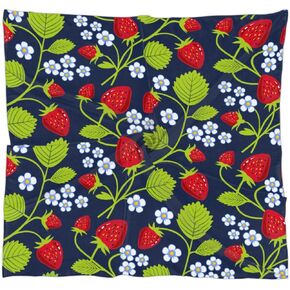 Hd Strawberry Square Silk Hair Scarf for Women, Lightweight Summer Head Scarf for Girls Wedding Travel Yoga Handkerchief Shawl Sunscreen Scarves Hair Accessories 23.6 Inches