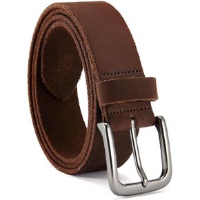 CHAOREN Leather Belt for Men, 38mm Mens Belts Casual, Handmade Full Grain Leather Belt for Jeans
