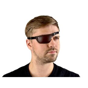 Brown Leather Eye Patch, Eye Patch, Man Eye Patch, Woman Eye Patch, Slim Eye Patch, Eye patch (For Left Eye)