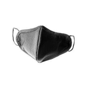 Premium Water Resistant Filter Face Mask - Washable Fabric Face Masks, Reusable Protective Facemask, Soft Earloop, Breathable Mouth and Facial Dust Covering. Protection for Men Women (Black Medium)