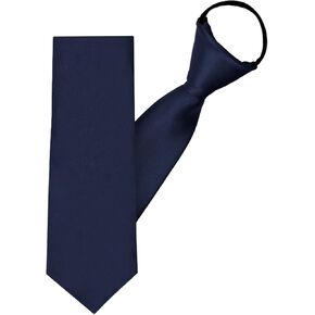 Adjustable Pre-tied Ties for Boys Kids, Zipper Boys Tie for School Wedding Party Graduation Uniforms Formal Banquet