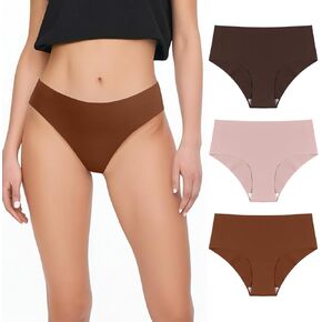 Women’s Seamless Panties No Show Stretchy Sexy Bikini Underwear Invisible Mid-rise Briefs Ladies Panty