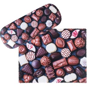 Glasses Case Pralinés Chokolat Dessert Present Cleaning Cloth Spectacle Cases Lightweight Stable Art