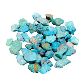 25 cts, 4-5pcs, Genuine Raw Turquoise Stone, Loose Gemstone and Crystals, Wholesale Lot, Blue Rough Crystals, Turquoise Rock, Jewelry Making Supplies, DIY & Crafts [10-15 mm]