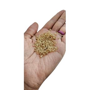 Beaditwearitloveit Small 24kt Gold Plated Loc Sprinkle Beads Mix, Braid Jewelry Dreadlock Accessories, Size 8/0 Dread Sprinkle Beads, Loc Jewelry (Sprinkles)