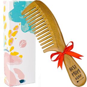 Wooden Comb, Mom Birthday Gifts, Best Mom Ever Gifts, Facial Beauty Roller Skin Care Tools, Mother's Day Present for Mom