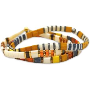 Mack and Rex Tila Bracelets - Stained, Nineteen Seventy, Tidal Wave - Durable, Waterproof, Stretchy Tile Beaded, Lightweight, Layering Gifts Women
