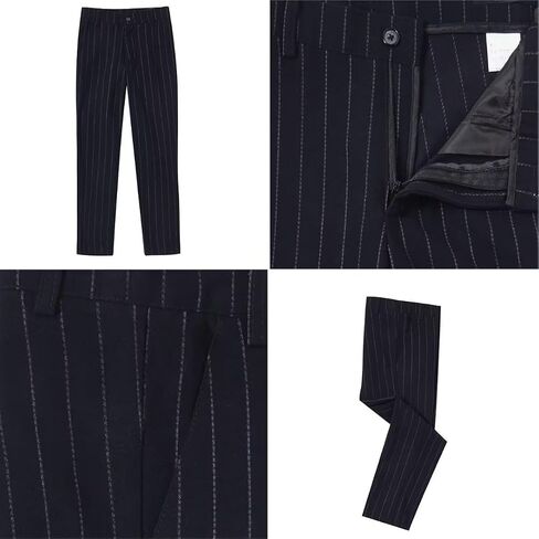Boy's Suit Pinstripe Formal Dresswear Vest and Pants Set in Saudi Arabia