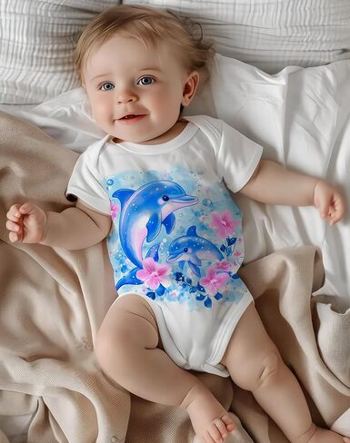 Toddler Baby Boys Girls Bodysuits Short Sleeve Romper One Piece Button Design Clothing 0-9 Months in Saudi Arabia