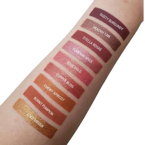 Aromi Gold Digger Metallic Liquid Lipstick, Bronze Yellow Lip Color with Shimmery Finish, Long-lasting Makeup, Handmade (Gold Digger) in Kuwait