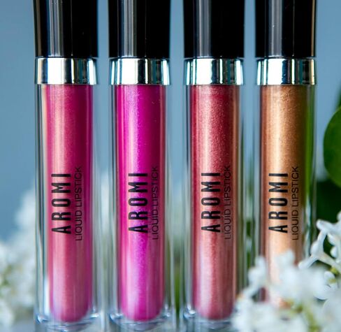 Aromi Gold Digger Metallic Liquid Lipstick, Bronze Yellow Lip Color with Shimmery Finish, Long-lasting Makeup, Handmade (Gold Digger) in Kuwait