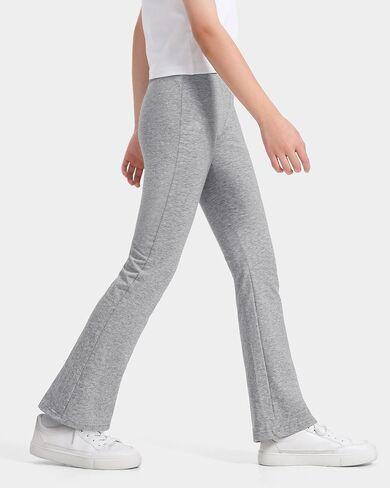 BOOPH Girls Flare Leggings Kids High Waist Bell Bottom Pants Casual Cotton Leggings for Teen Girls in Kuwait