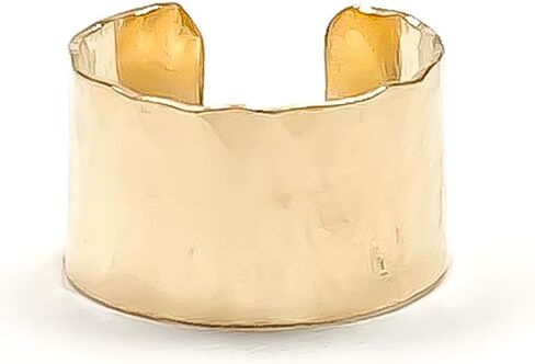 Gold Ear Cuffs for Women Non Piercing, 14K Gold Filled, 5mm width, 10mm Diameter, Adjustable, No Piercing, Conch Ear Cuff, Ear Cuff No Piercing (14K Gold Filled 10mm) in Kuwait